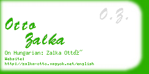 otto zalka business card